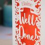 Personalised 'Well Done' Papercut Card, thumbnail 6 of 6