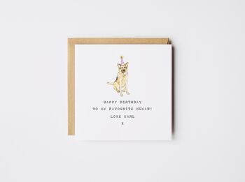 My Favourite Human Dog Card Corgi *Various Dog Breeds, 6 of 7