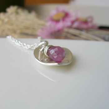 Ruby Heart Necklace, 4 of 5