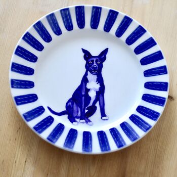 Blue China Pet Portrait Plate, 3 of 8
