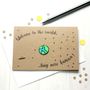 Personalised Welcome To The World New Baby Card, thumbnail 2 of 4