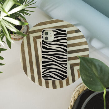 Zebra Print, Biodegradable Phone Case, 6 of 8