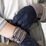 Gathered Cuff Suede Effect Gloves, thumbnail 2 of 8