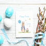 Personalised Easter Rabbit And Butterflies Card, thumbnail 2 of 2