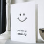 'You Make Me Smiley' Petite Card, thumbnail 3 of 3