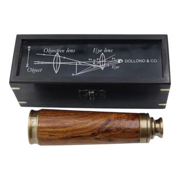 Personalised 12 Inch Dollond And Co. Bronze Telescope, 8 of 11