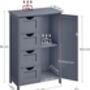 Grey Wooden Storage Cabinet With Four Drawers, thumbnail 8 of 12