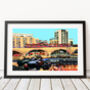 Limehouse Basin With Dlr Illustration Print, thumbnail 1 of 2