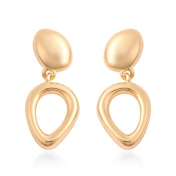 Volcan Stud Drop Earrings In 18ct Gold Vermeil, 2 of 4