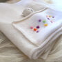 Cashmere Baby Blanket With Braille Personalised Pocket, thumbnail 3 of 9