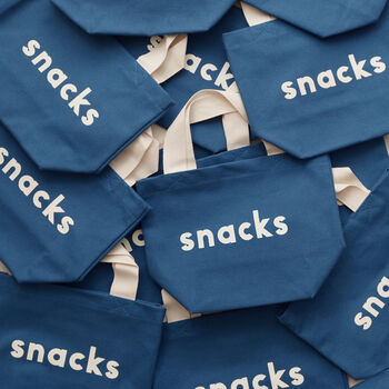 'Snacks' Little Blue Bag, 4 of 5