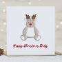 Personalised Christmas Reindeer Soft Toy, thumbnail 3 of 3