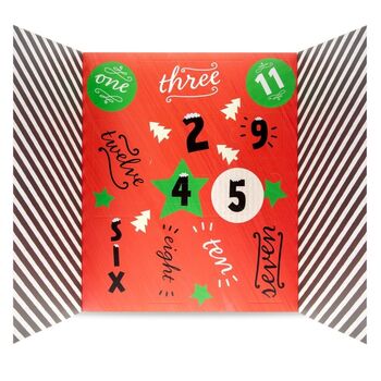 'Up To Snow Good' Unisex Bath And Body Advent Calendar, 3 of 4