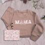 Personalised 'Mum' Appliquéd Family Sweatshirt, thumbnail 3 of 11