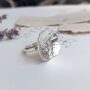 Sterling Silver Large Rose Flower Ring, thumbnail 8 of 9