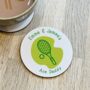 Personalised Ace Daddy Tennis Coaster, thumbnail 1 of 2