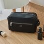 Personalised Luxe Pu Tailored Zipped Wash Bag, thumbnail 1 of 3