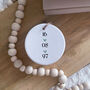 Personalised Anniversary Date Ceramic Ornament, thumbnail 1 of 2