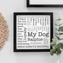 Dog Lover Gift 'My Dog' Quotes Print, thumbnail 2 of 6
