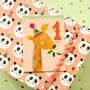 Mini Giraffe 1st Birthday Card, thumbnail 1 of 5