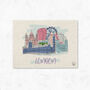 Personalised London Skyline Placemat, thumbnail 4 of 5