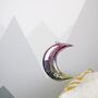 Ombre LED Personalised Nursery Hanging Moon Decoration, thumbnail 8 of 12
