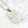 To Moon And Back Personalised Steel Dog Tag, thumbnail 6 of 9