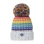 Glacier Rainbow Reflective Super Bobble Hat, thumbnail 2 of 5