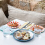 Mint Green And White Fabric Gingham Dinner Napkins X Two, thumbnail 4 of 5