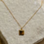 Gold Square Frame Necklace, thumbnail 1 of 4