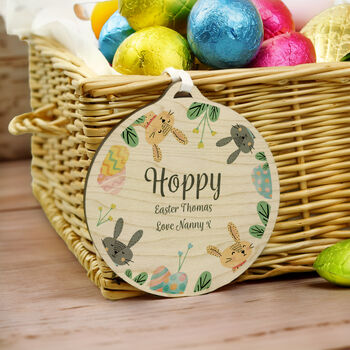 Personalised Easter Bunny Wooden Decoration, 5 of 5