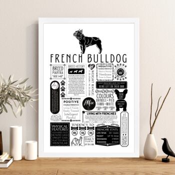 Personalised French Bulldog Trait Fact Print, 3 of 7