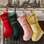 Personalised Luxury Plush Velvet Christmas Stocking, thumbnail 1 of 7