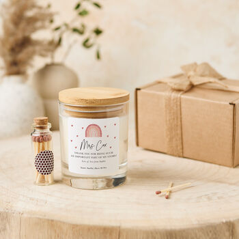 Personalised Thank You Candle Gift For Teacher, 2 of 4