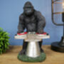 Dj Music Monkey Gorilla Turntable Figurine Ornament, thumbnail 7 of 7