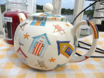 Six Cup Teapot In Beach Hut Design, 5 of 9