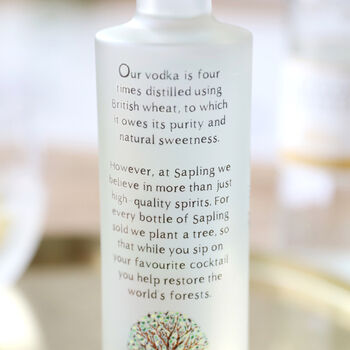 Personalised Bottle Of Sapling Vodka, 7 of 8