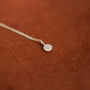 9ct Gold Sequin Micro Pendant Necklace, thumbnail 3 of 5