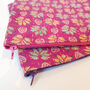 Upcycled Purple Floral Sari Vintage Kantha Clutch Bag, thumbnail 6 of 6