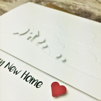 White 'Happy New Home' Card, 2 of 2