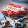 Love Heart And Swallows Tatoo Inspired Biscuit Gift, thumbnail 2 of 9