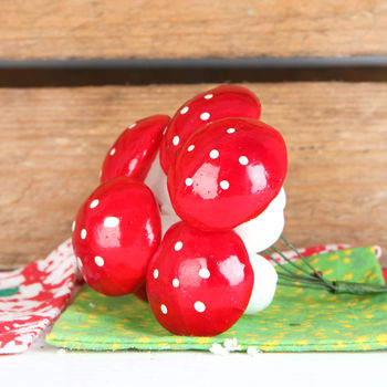 Christmas Toadstool Tree Or Parcel Decoration, 2 of 3
