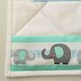 New Baby Blanket With Elephants, Baby Shower Gift, thumbnail 9 of 12