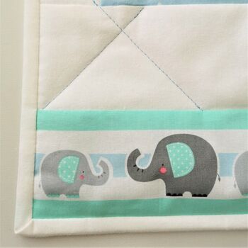 New Baby Blanket With Elephants, Baby Shower Gift, 9 of 12