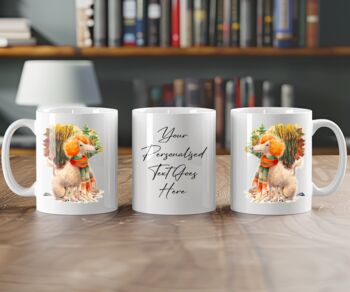 Personalised Poodle Autumn Dog Walk Keepsake Gift Mug, 2 of 2