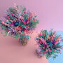 Bright Pastel Dried Flower Bouquet With Pink, Purple And Blue, thumbnail 5 of 7