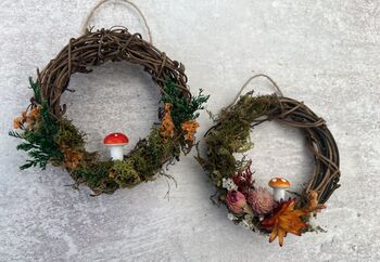 Nature Inspired Mini Dried Flower Wreath, 6 of 6