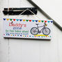 Personalised Gone Cycling Sign, thumbnail 2 of 4
