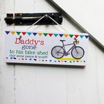 Personalised Gone Cycling Sign, 2 of 4