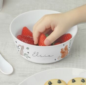Personalised Woodland Animals Plate, 3 of 7